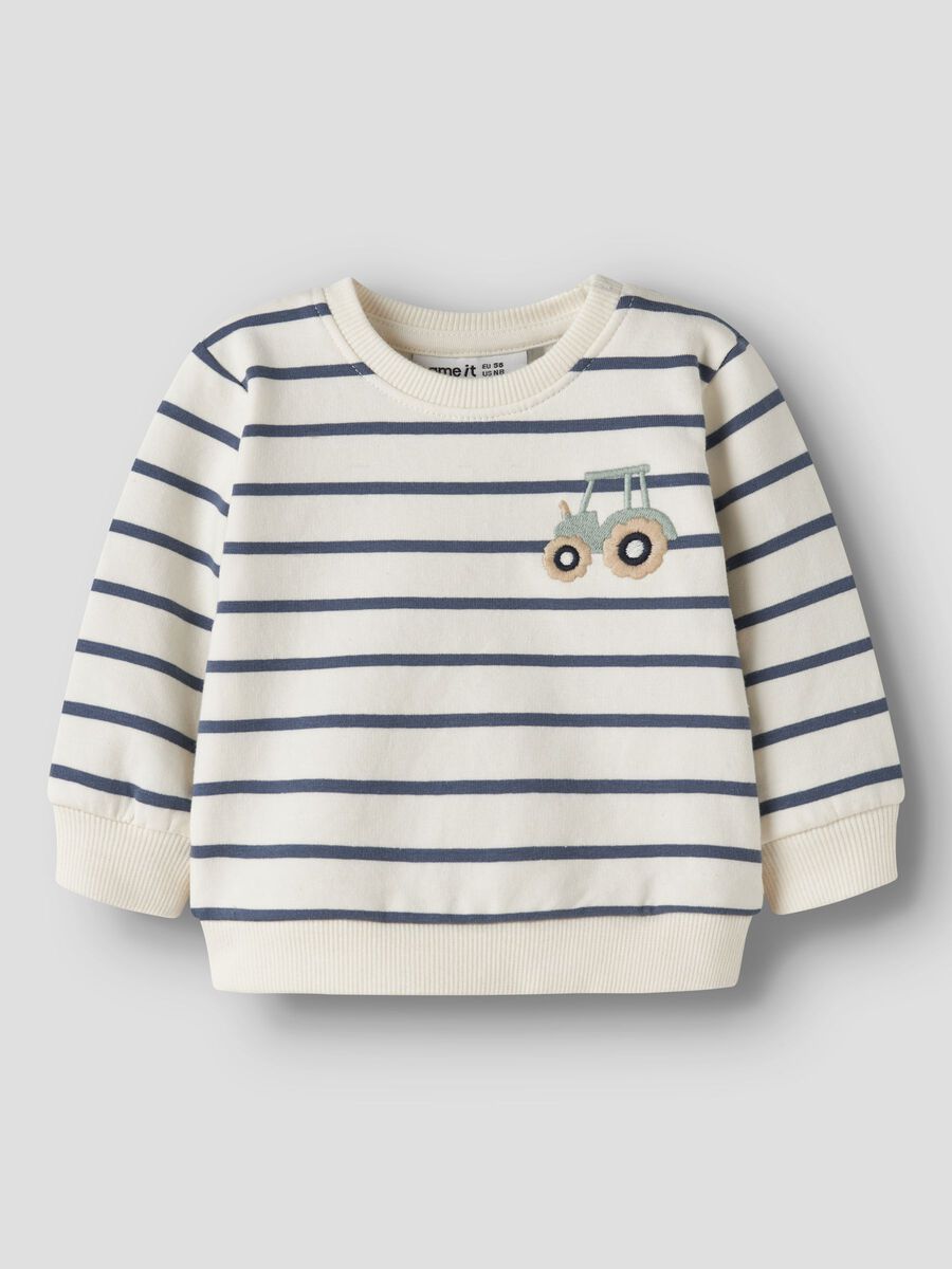 Product carousel image 1 ORGANIC COTTON SWEATSHIRT, Antique White
