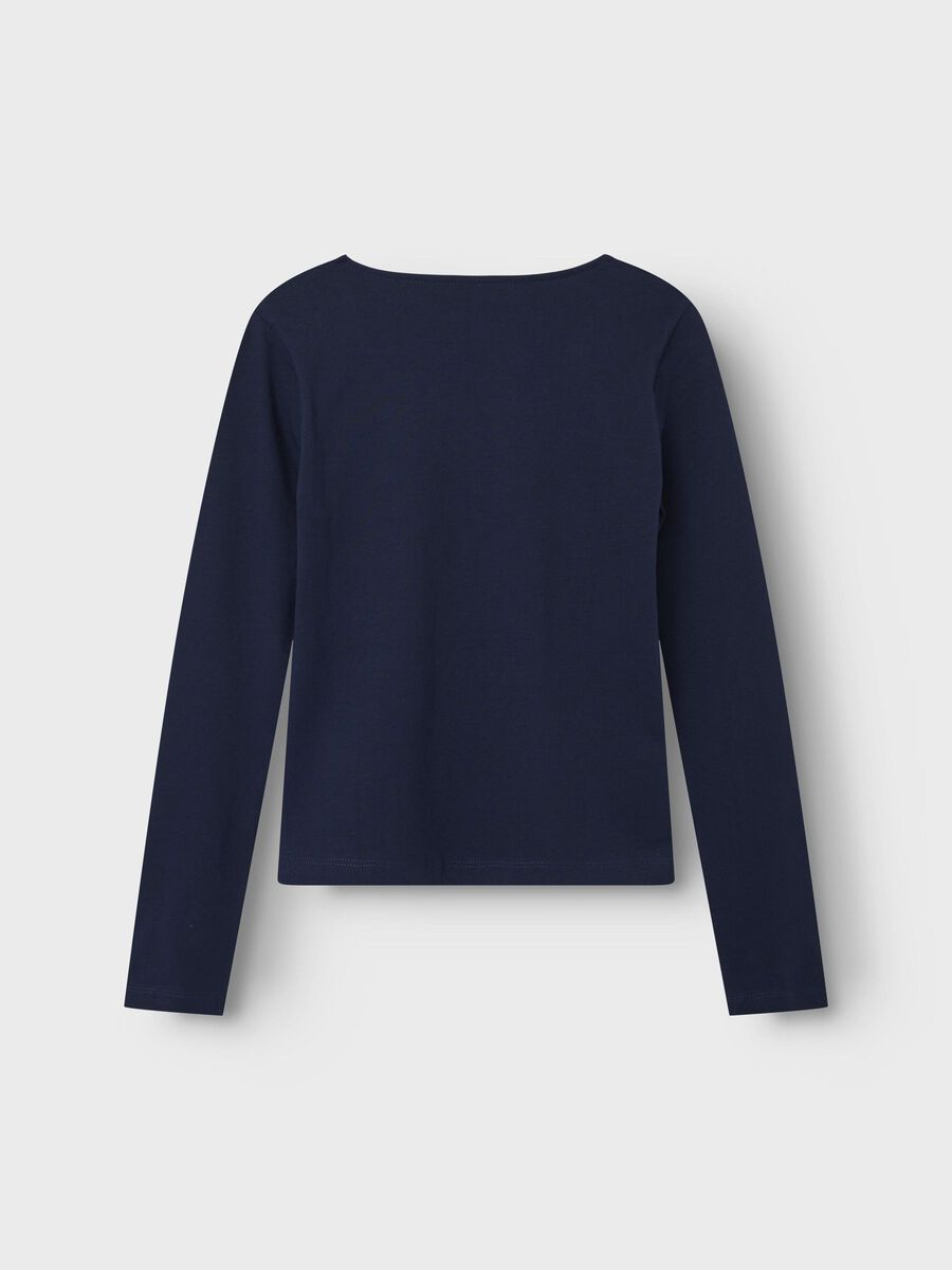 name it ORGANIC COTTON LONG SLEEVED TOP, Navy Blazer, highres - 13234879_NavyBlazer_002.jpg