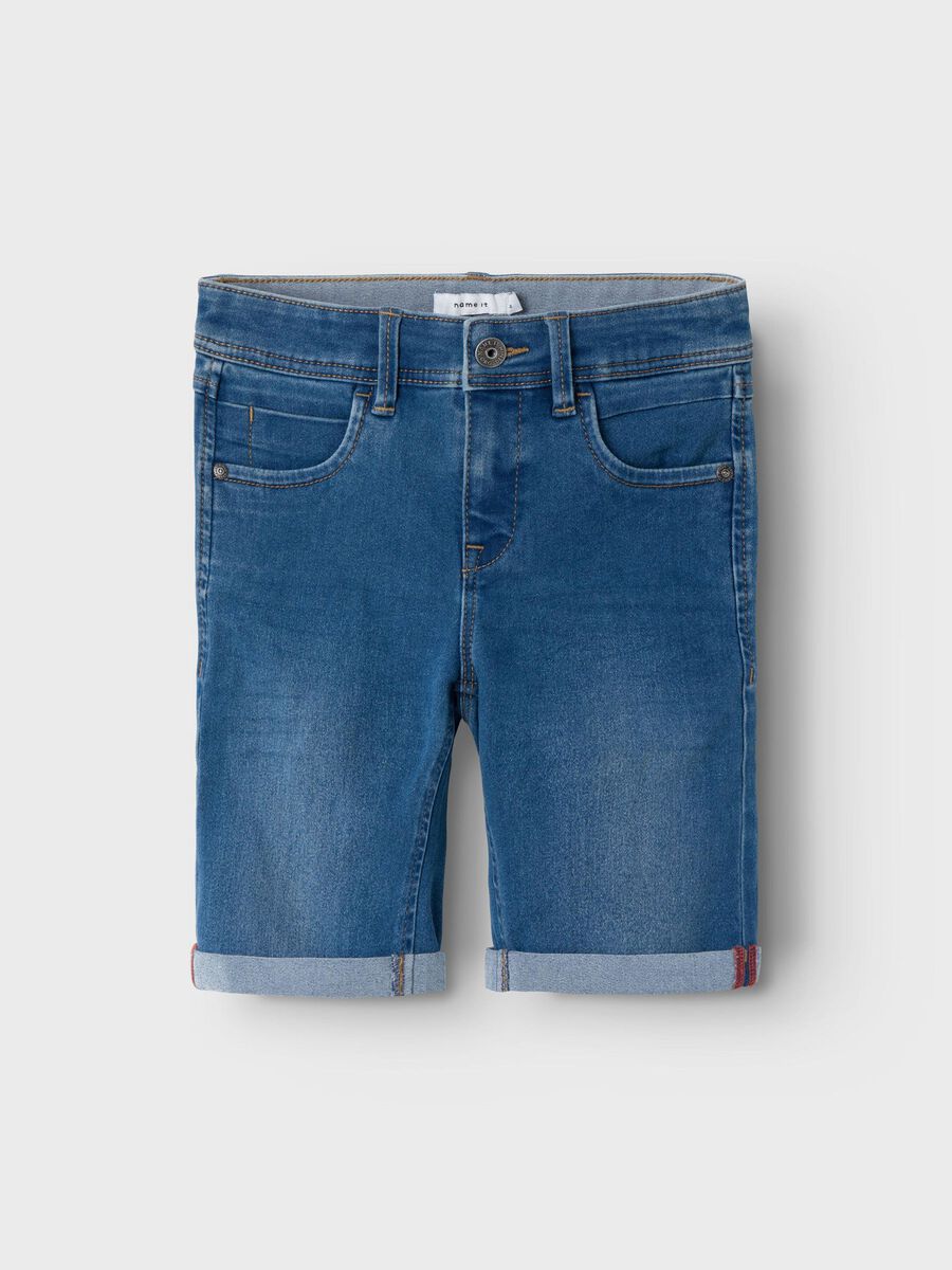 name it PITKÄT SLIM FIT SHORTSIT, Medium Blue Denim, highres - 13150022_MediumBlueDenim_1032898_003.jpg