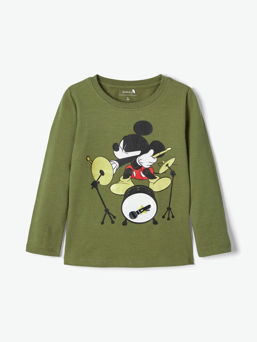 Name it DISNEY MICKEY MOUSE LONG-SLEEVED T-SHIRT, Loden Green, highres - 13176715_LodenGreen_003.jpg