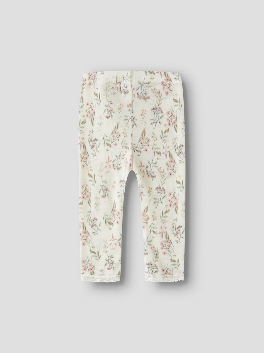 Carousel image 3 MERINO WOOL LEGGINGS, Snow White