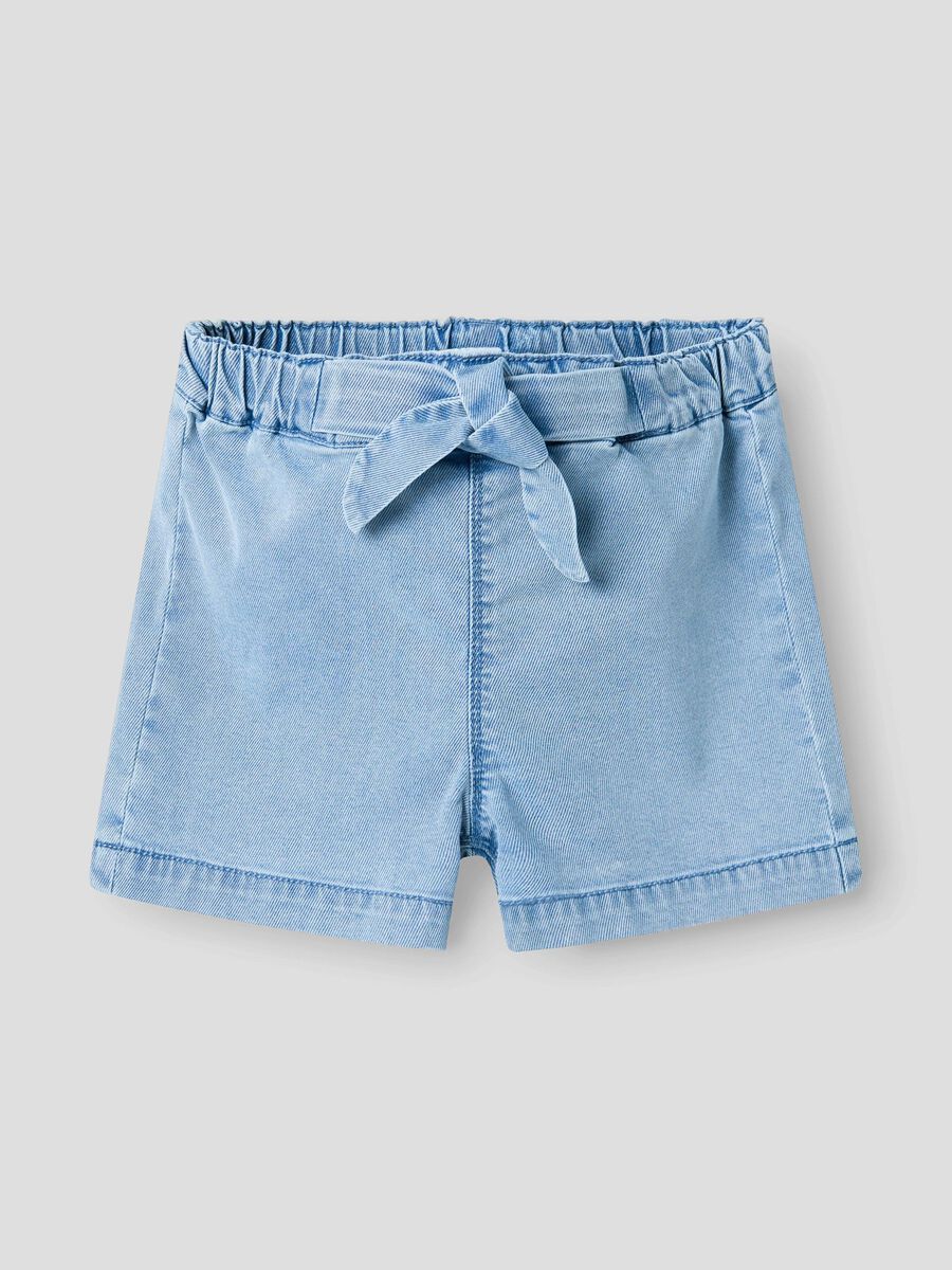 name it BAGGY DENIM SHORTS, Light Blue Denim, highres - 13227054_LightBlueDenim_003.jpg