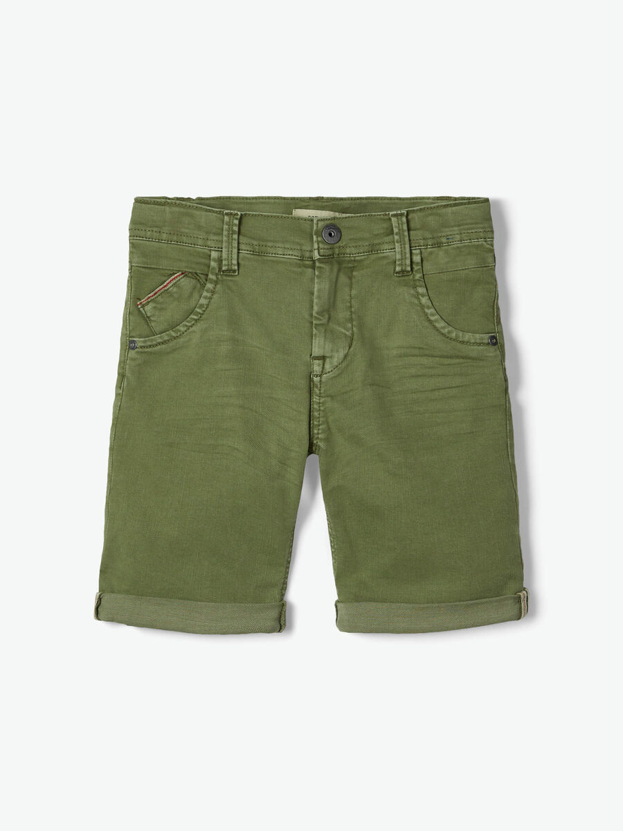 Name it SLIM FIT TWILL-WOVEN SHORTS, Loden Green, highres - 13173027_LodenGreen_003.jpg