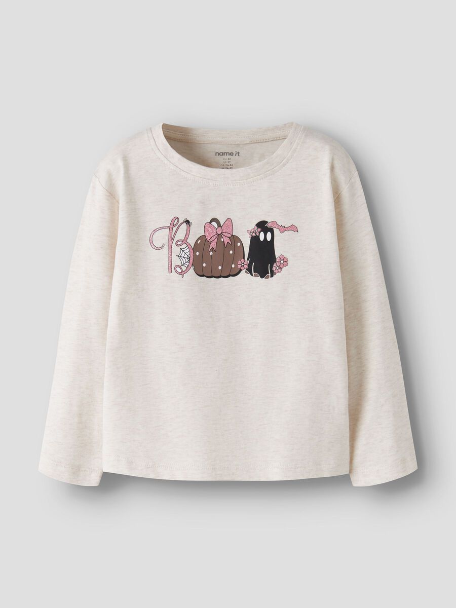 Product carousel image 1 ORGANIC COTTON LONG SLEEVED TOP, Peyote Melange