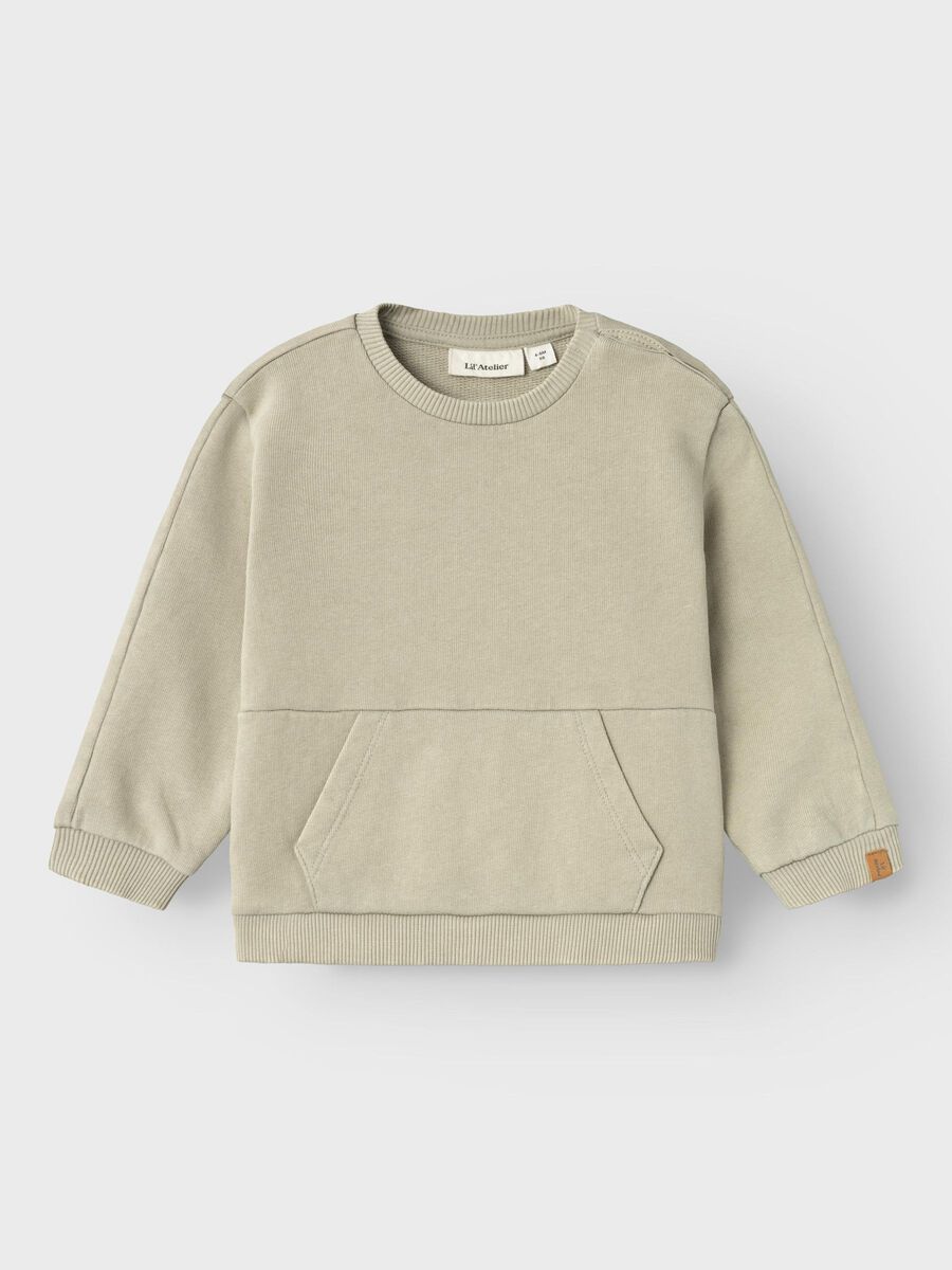 Name it LÖS PASSFORM SWEATSHIRT, Moss Gray, highres - 13228123_MossGray_003.jpg