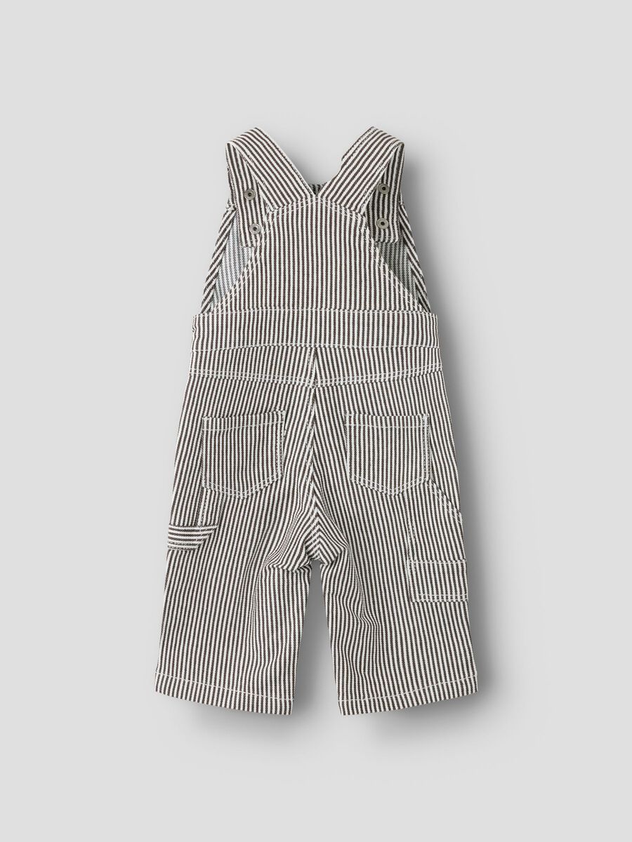 Product carousel image 2 STRIPED OVERALLS, White