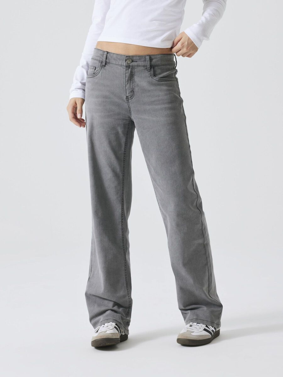 name it LOW-WAIST STRAIGHT LEG JEANS, Grey Denim, highres - 13225786_GreyDenim_007.jpg