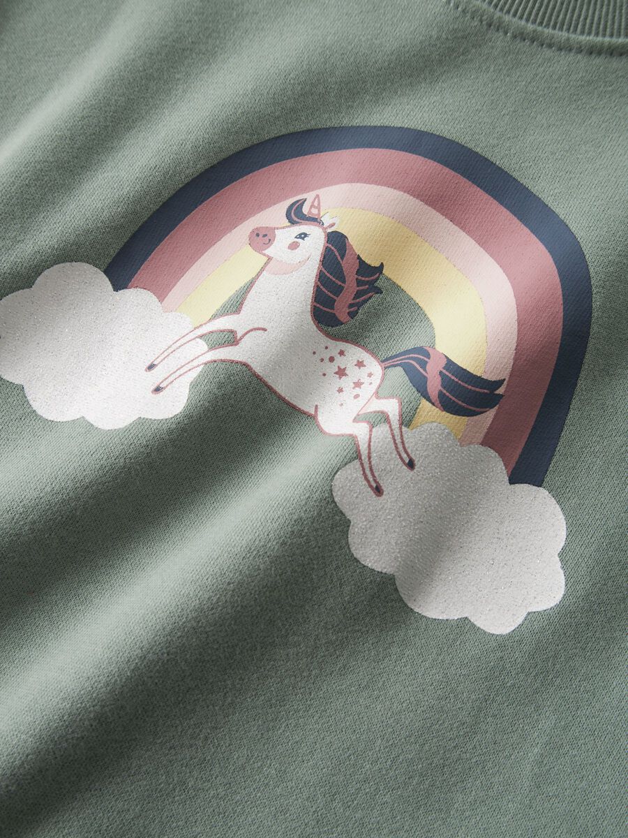Carousel image 3 RELAXED FIT SWEATSHIRT, Green Milieu