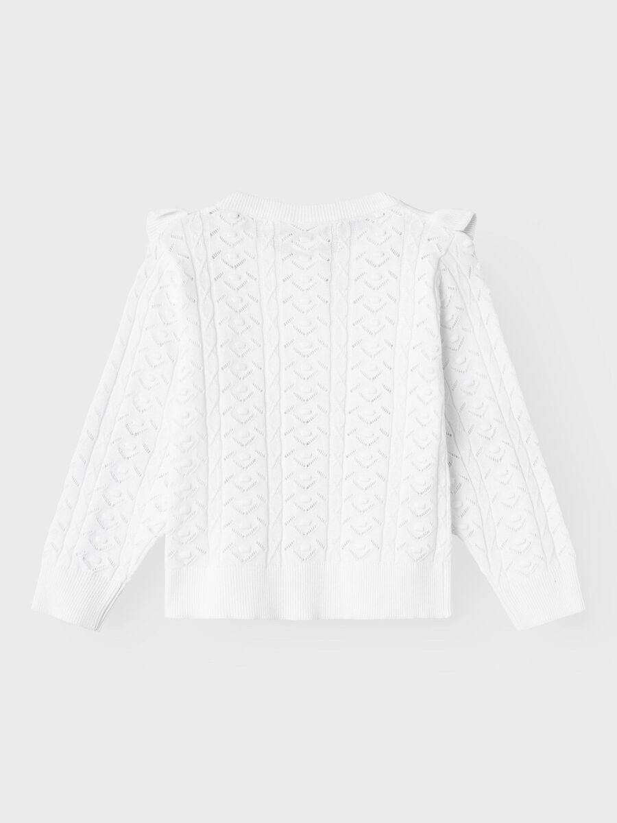 Name it LONG SLEEVED KNITTED CARDIGAN, Bright White, highres - 13225024_BrightWhite_002.jpg