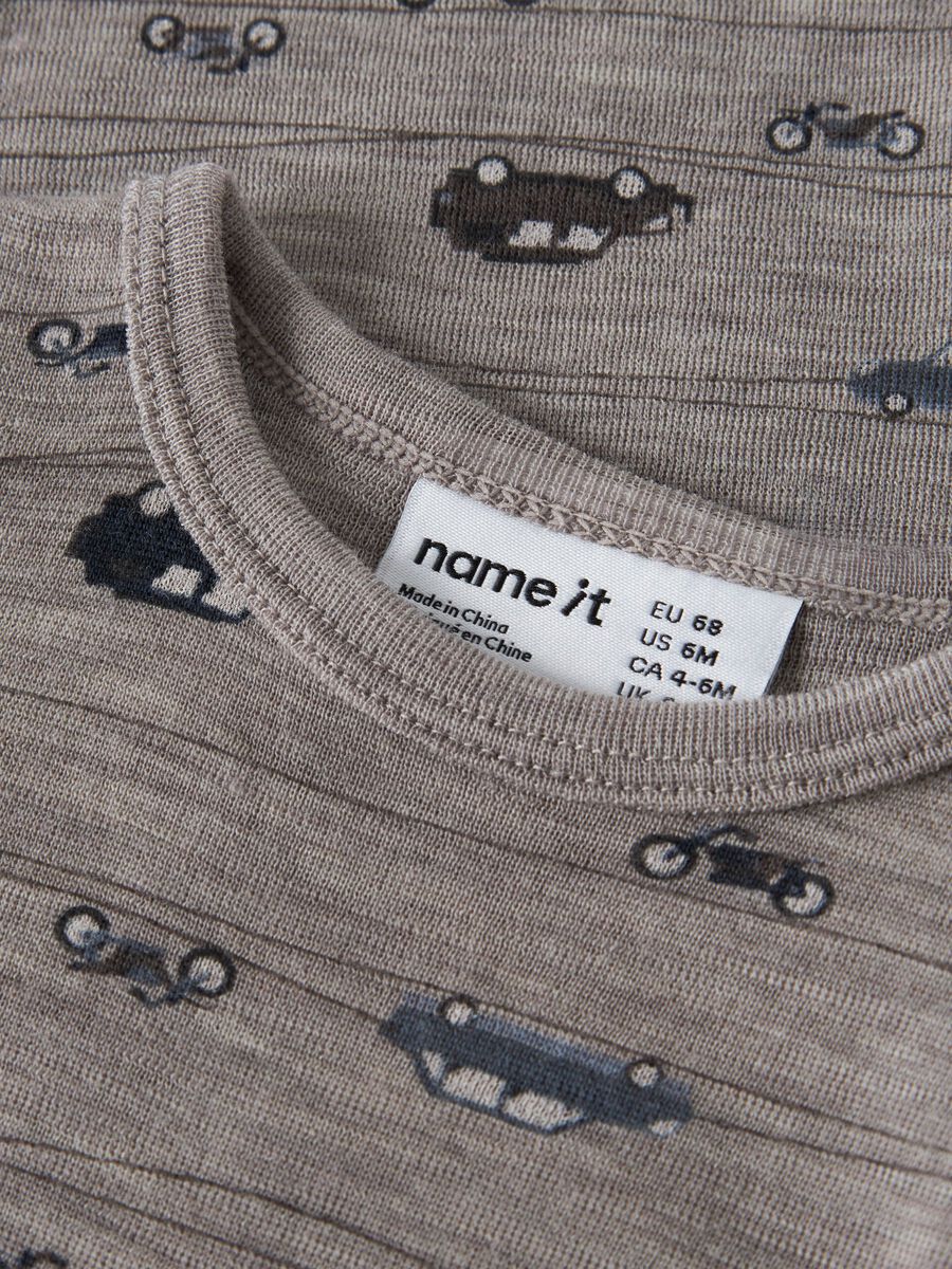 Carousel image 4 MERINO WOOL ROMPER, Satellite