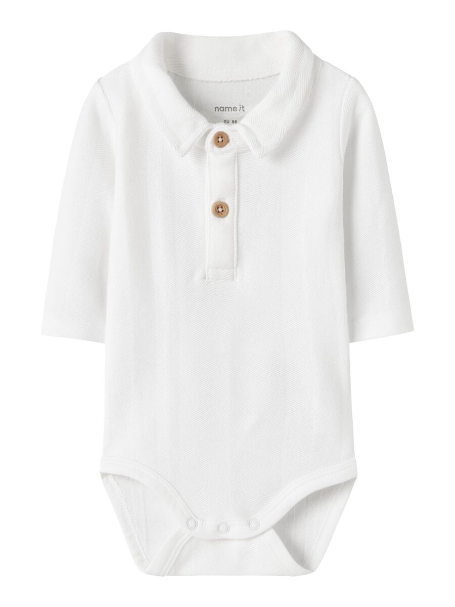 Carousel image - ORGANIC COTTON ROMPER, Bright White | 4