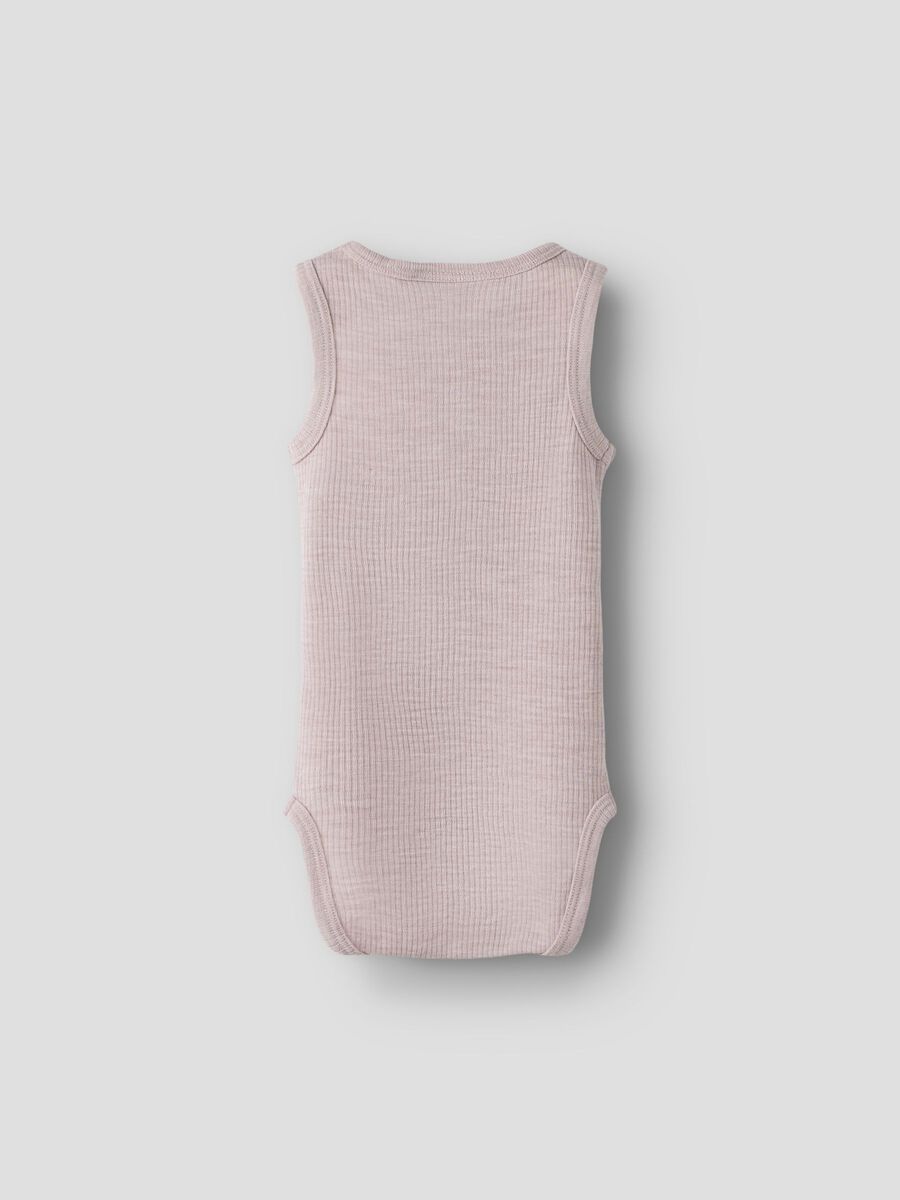 Carousel image 3 MERINO WOOL BODYSUIT, Violet Ice