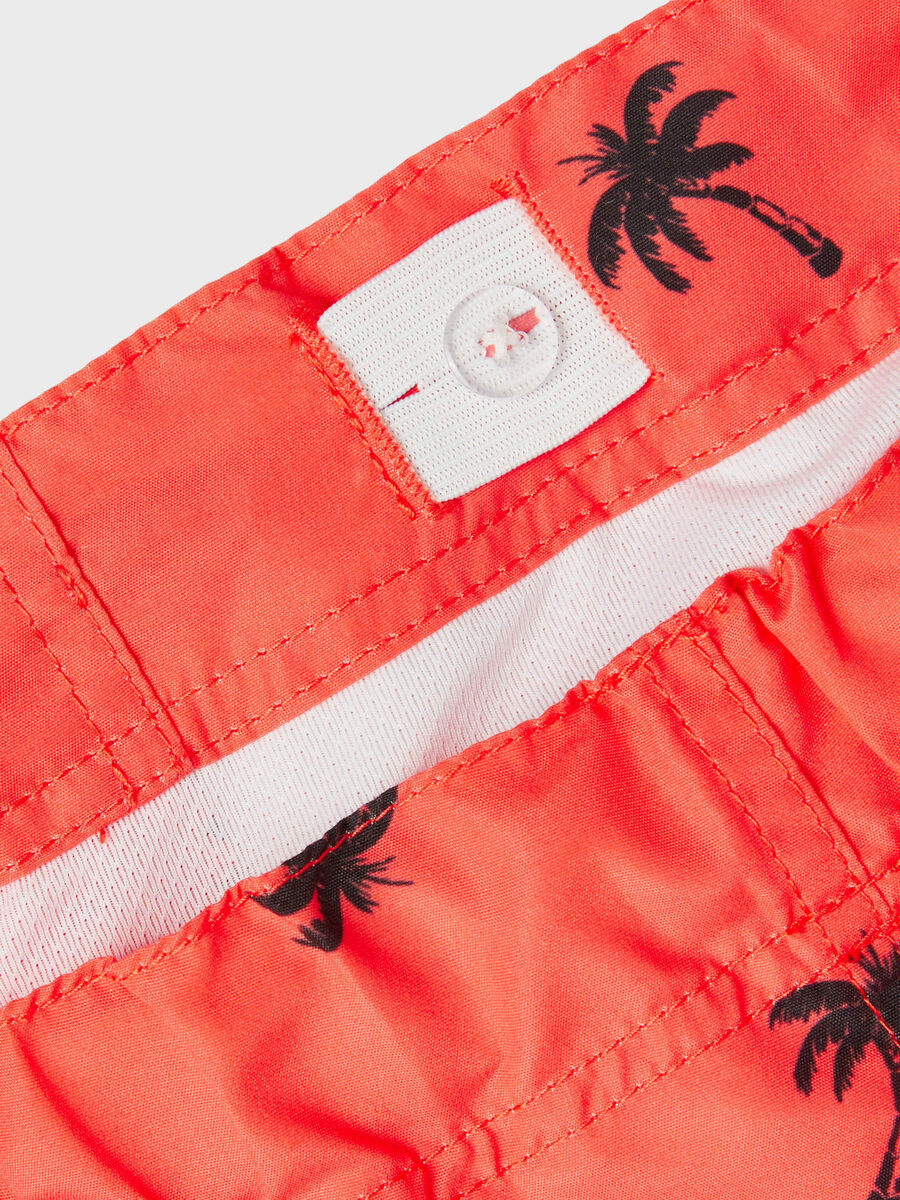 Carousel image - ALL OVER PRINT SWIM SHORTS, Hot Coral | 3