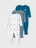 Product image thumbnail - PAQUETE DE 3 CON BOT&Oacute;N A PRESI&Oacute;N PIJAMA, Legion Blue | 1