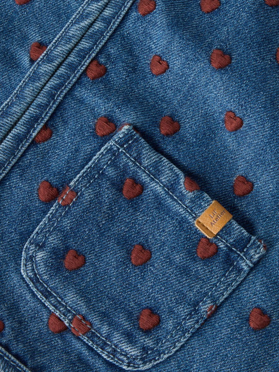 Carousel image 4 BRODERET DENIMVEST, Dark Blue Denim
