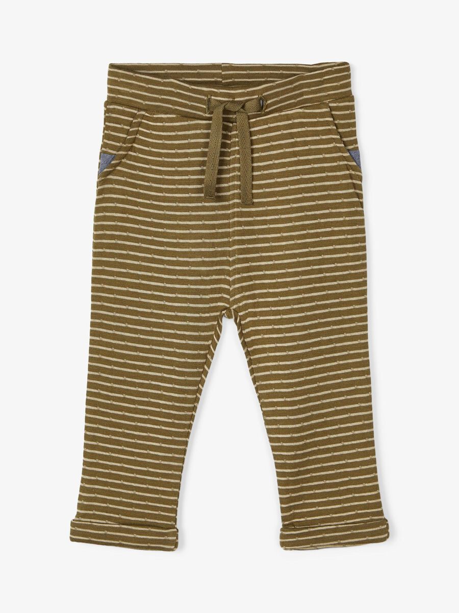 Name it STRIPED COTTON TROUSERS, Winter Moss, highres - 13183942_WinterMoss_003.jpg