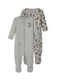 Name it 2-PACK PRESS STUD NIGHTSUIT, Grey Melange, highres - 13183189_GreyMelange_001.jpg