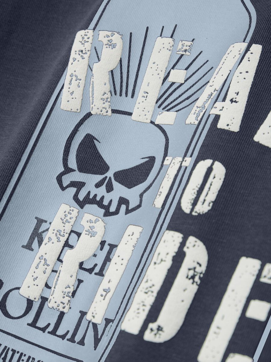 Carousel image - TOP A MANICHE LUNGHE, Dark Sapphire | 3