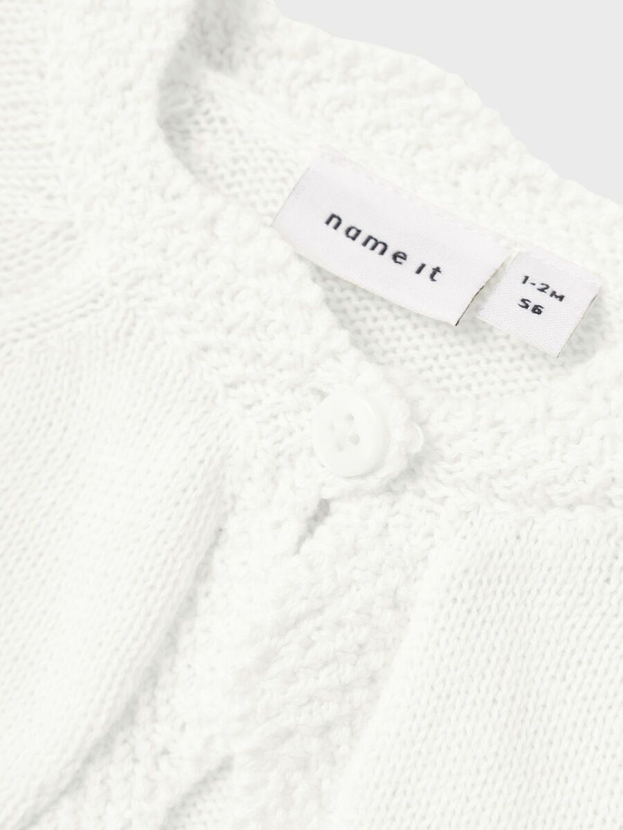 Name it ORGANIC COTTON KNITTED BOLERO, Bright White, highres - 13227215_BrightWhite_005.jpg