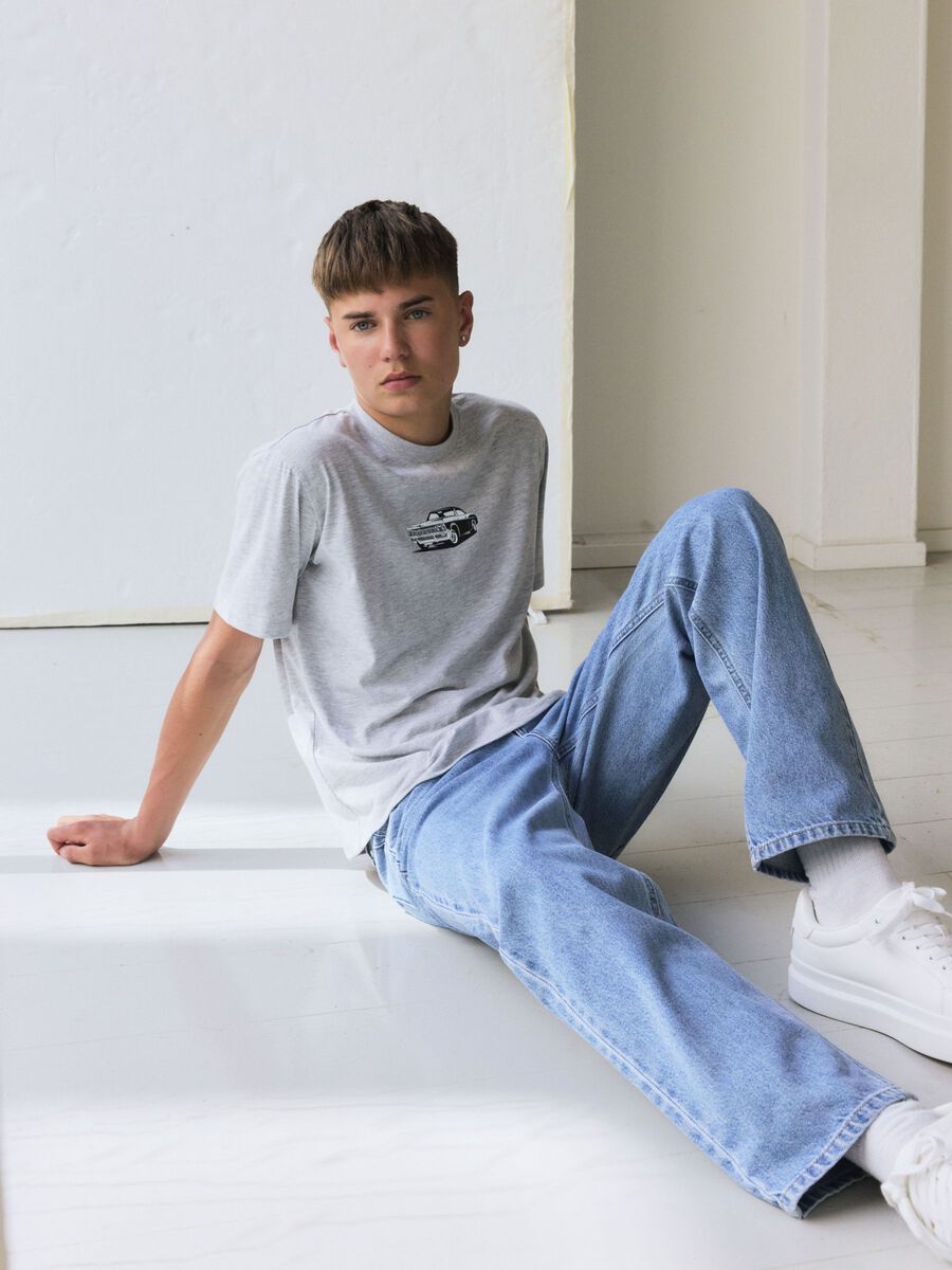 name it REGULAR FIT T-SHIRT, Light Grey Melange, highres - 13242106_LightGreyMelange_1184463_007.jpg