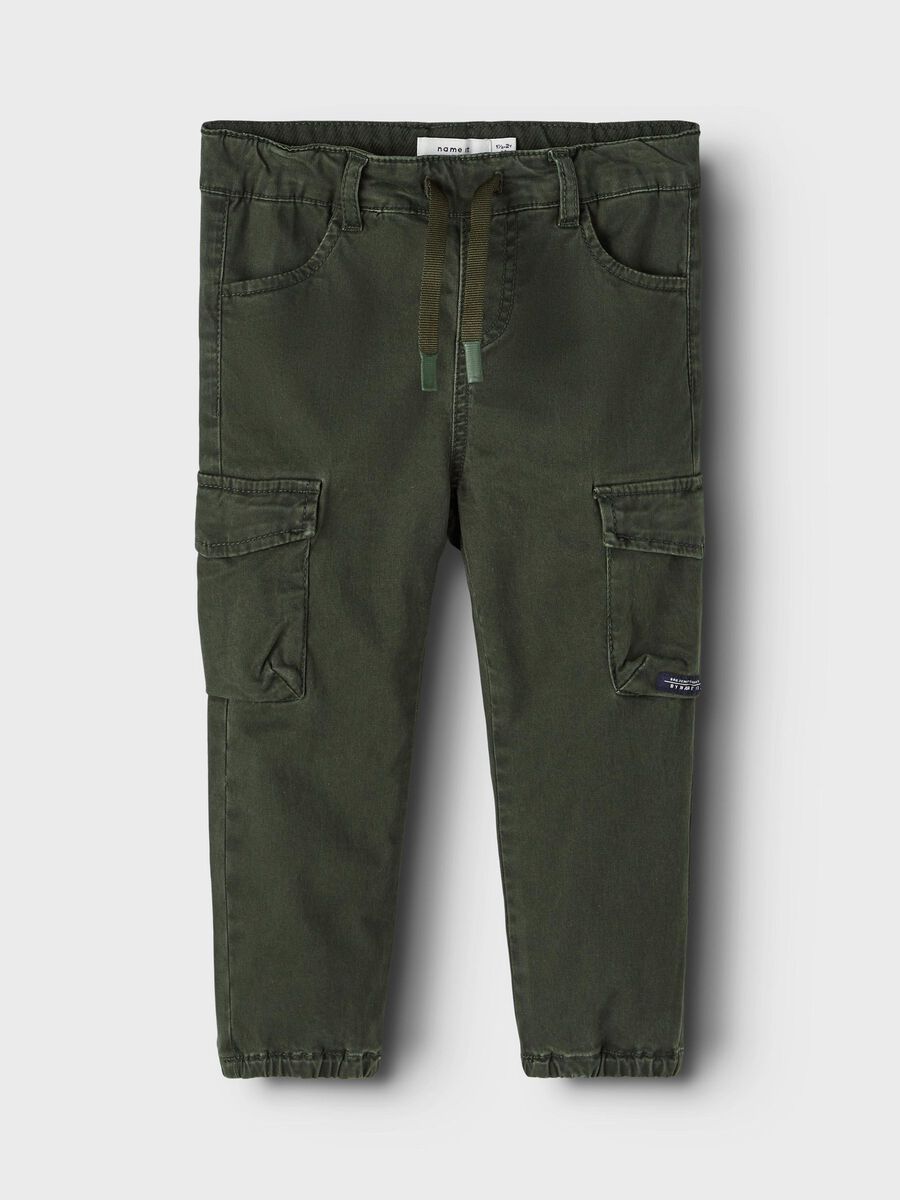 BAGGY FIT CARGO TROUSERS - Toddler Boys', Green