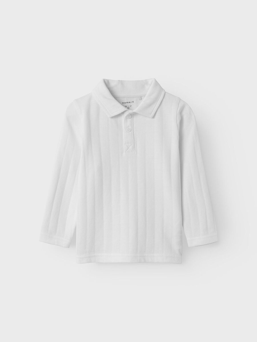 Product carousel image 1 &Agrave; MANCHES LONGUES POLO, Bright White