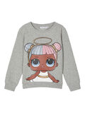 name it CON ESTAMPADO DE LAS MUÑECAS L.O.L. SUDADERA, Grey Melange, highres - 13184553_GreyMelange_001.jpg