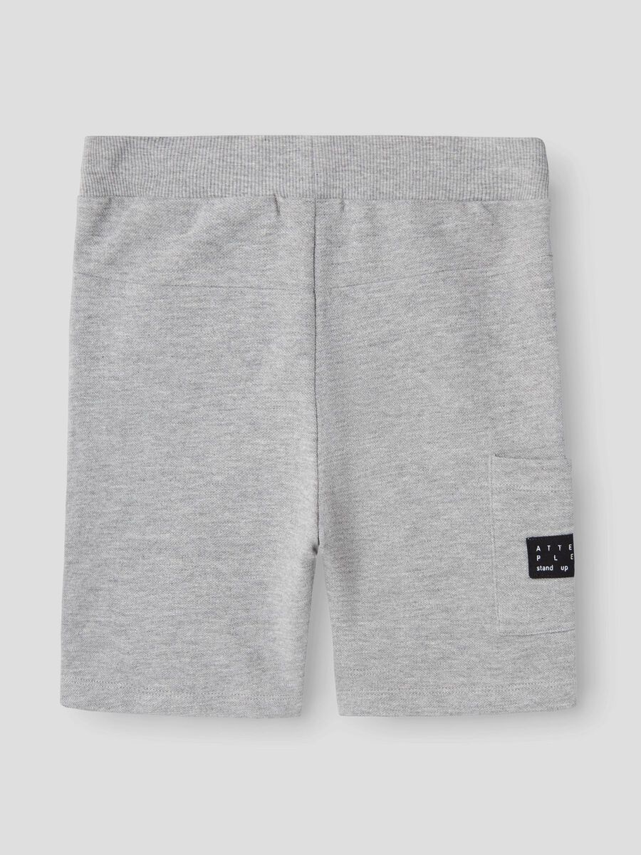 name it LONG SWEAT SHORTS, Grey Melange, highres - 13230041_GreyMelange_002.jpg
