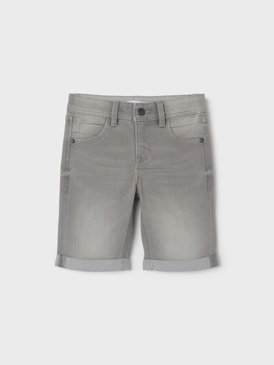 Name it SLIM FIT LANGE SHORTS, Medium Grey Denim, highres - 13150022_MediumGreyDenim_003.jpg