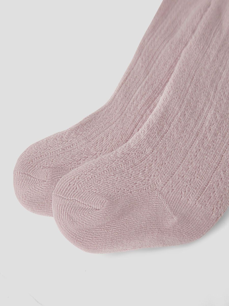Carousel image - RIB KNITTED PANTYHOSE, Hushed Violet | 3