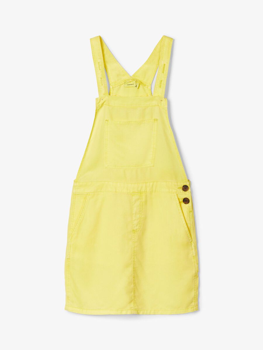Name it TWILL-WOVEN LYOCELL PINAFORE DRESS, Limelight, highres - 13177210_Limelight_003.jpg