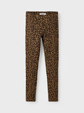 Product image thumbnail - HELDEKKENDE DYREPRINT LEGGINGS, Toasted Coconut | 1