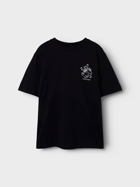 name it LOOSE FIT T-SHIRT, Black, highres - 13246182_Black_003.jpg