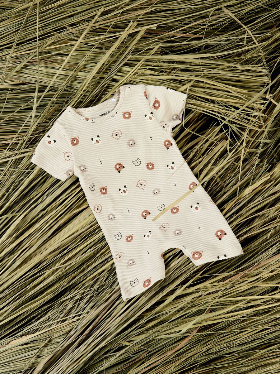 Product carousel image - PRINTED JUMPSUIT, Almond Milk | 2