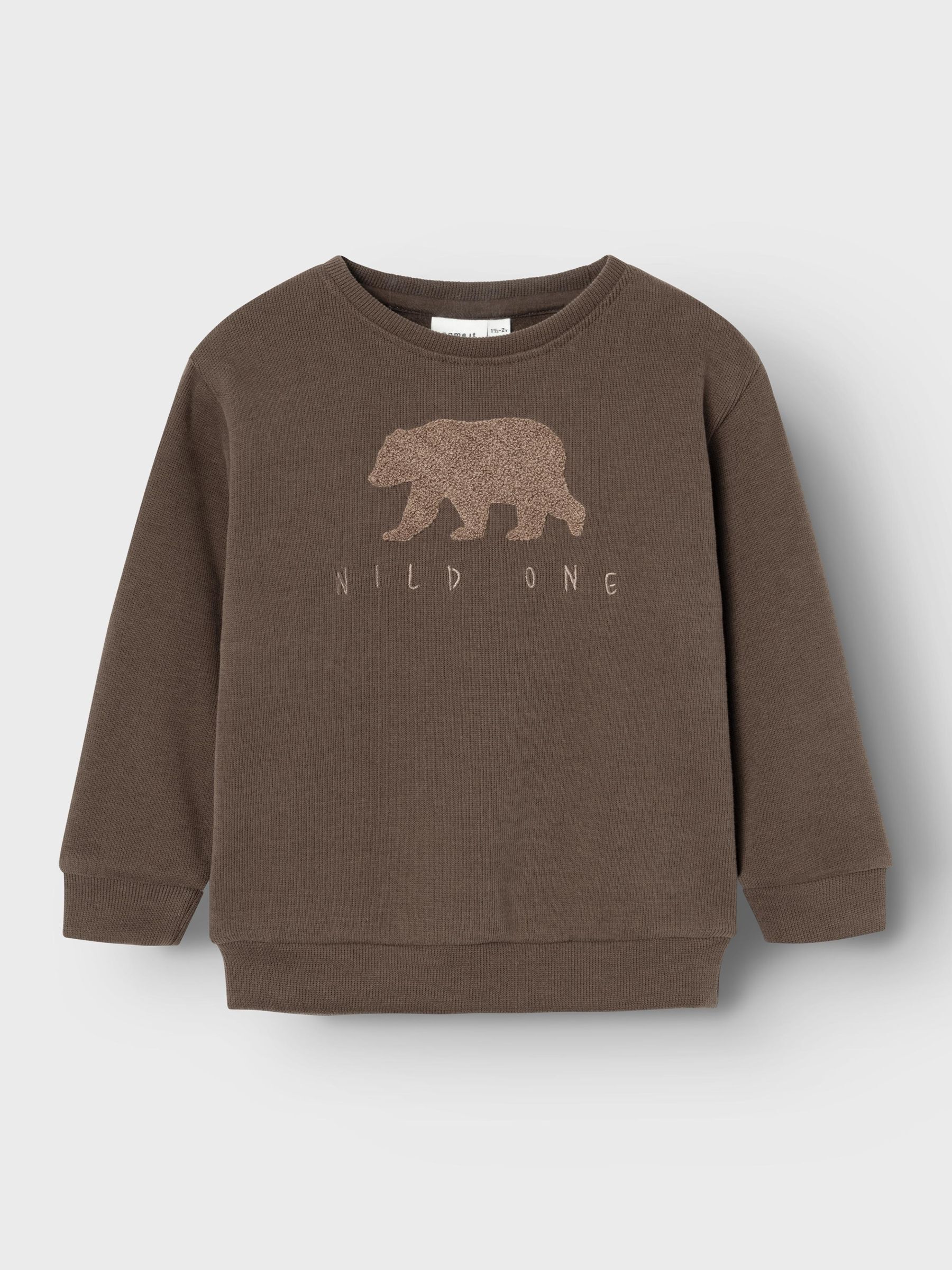 REGULAR FIT SWEATSHIRT Toddler Boys Brown NAME IT Poland