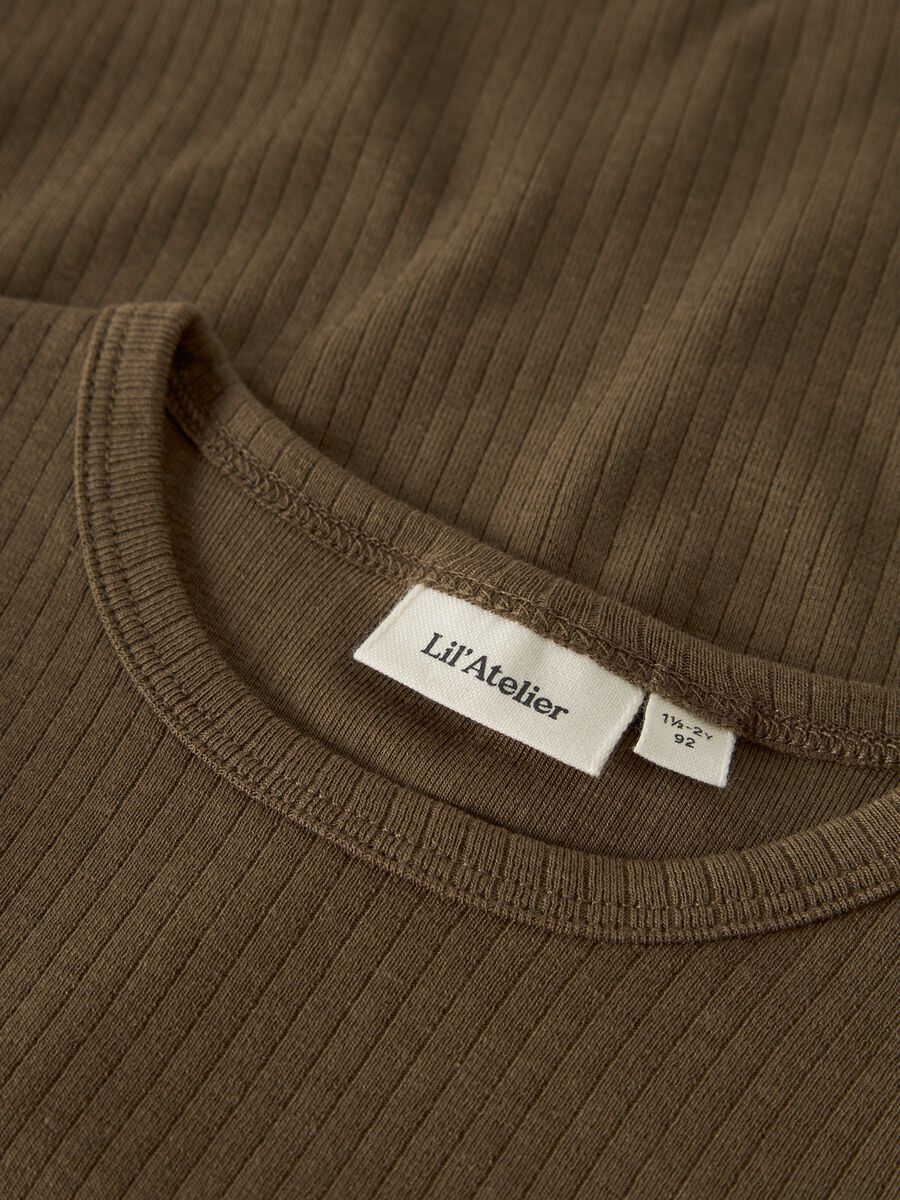 Carousel image 3 SLIM FIT LONG SLEEVED TOP, Teak