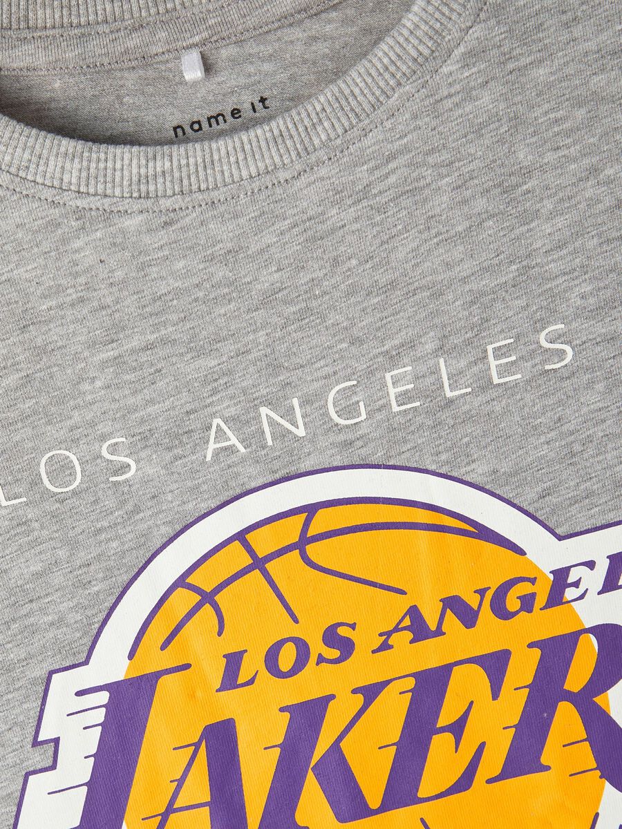 Carousel image - NBA LAKERS CAMISETA, Grey Melange | 3