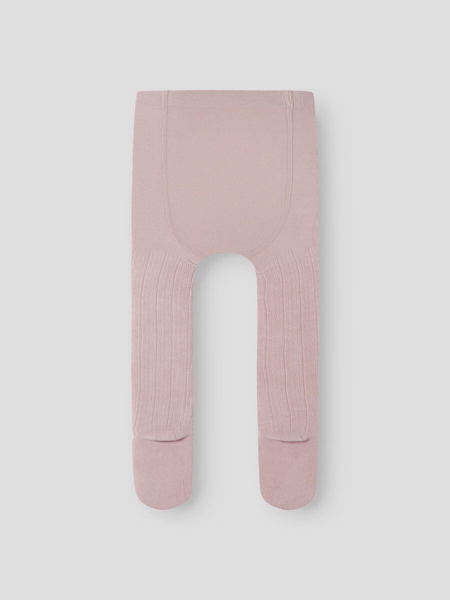 Product carousel image - RIB KNITTED PANTYHOSE, Hushed Violet | 2