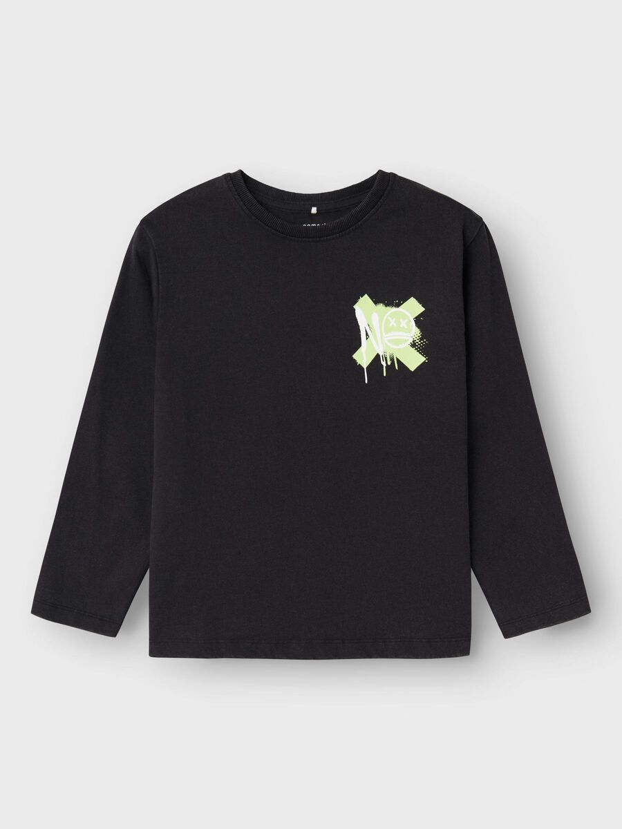 name it ORGANIC COTTON LONG SLEEVED TOP, Black, highres - 13236373_Black_003.jpg