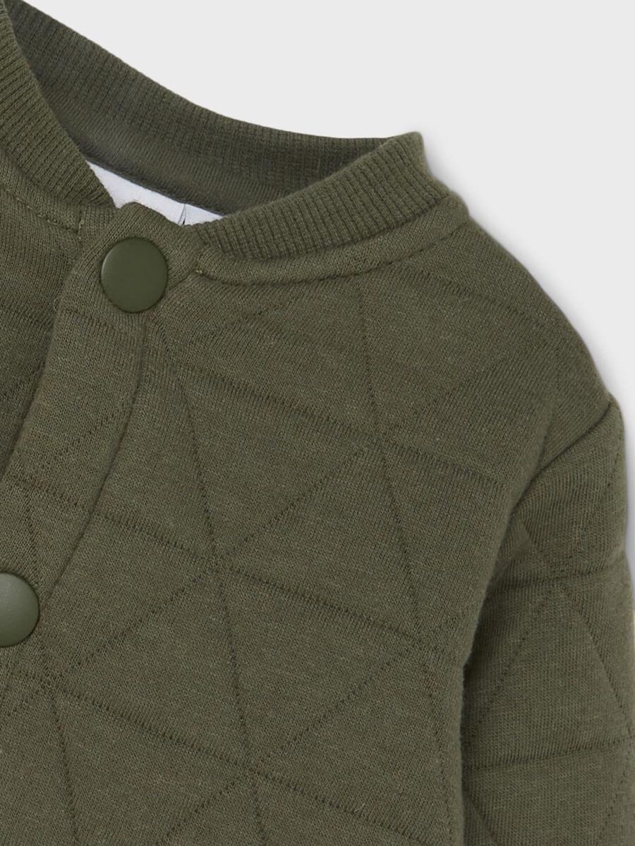 Carousel image - QUILTED CARDIGAN, Beetle | 3