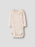 Product image thumbnail - LONG SLEEVED ROMPER, Coconut Milk | 1