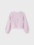 Name it BALLOON SLEEVED KNITTED CARDIGAN, Orchid Petal, highres - 13209976_OrchidPetal_002.jpg