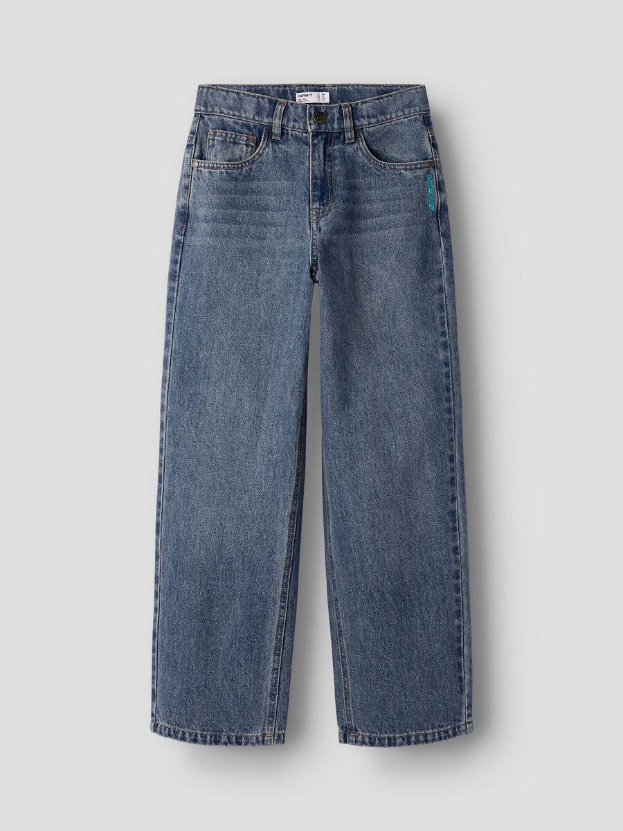 Product carousel image 2 PROSTY KR&Oacute;J JEANSY, Medium Blue Denim