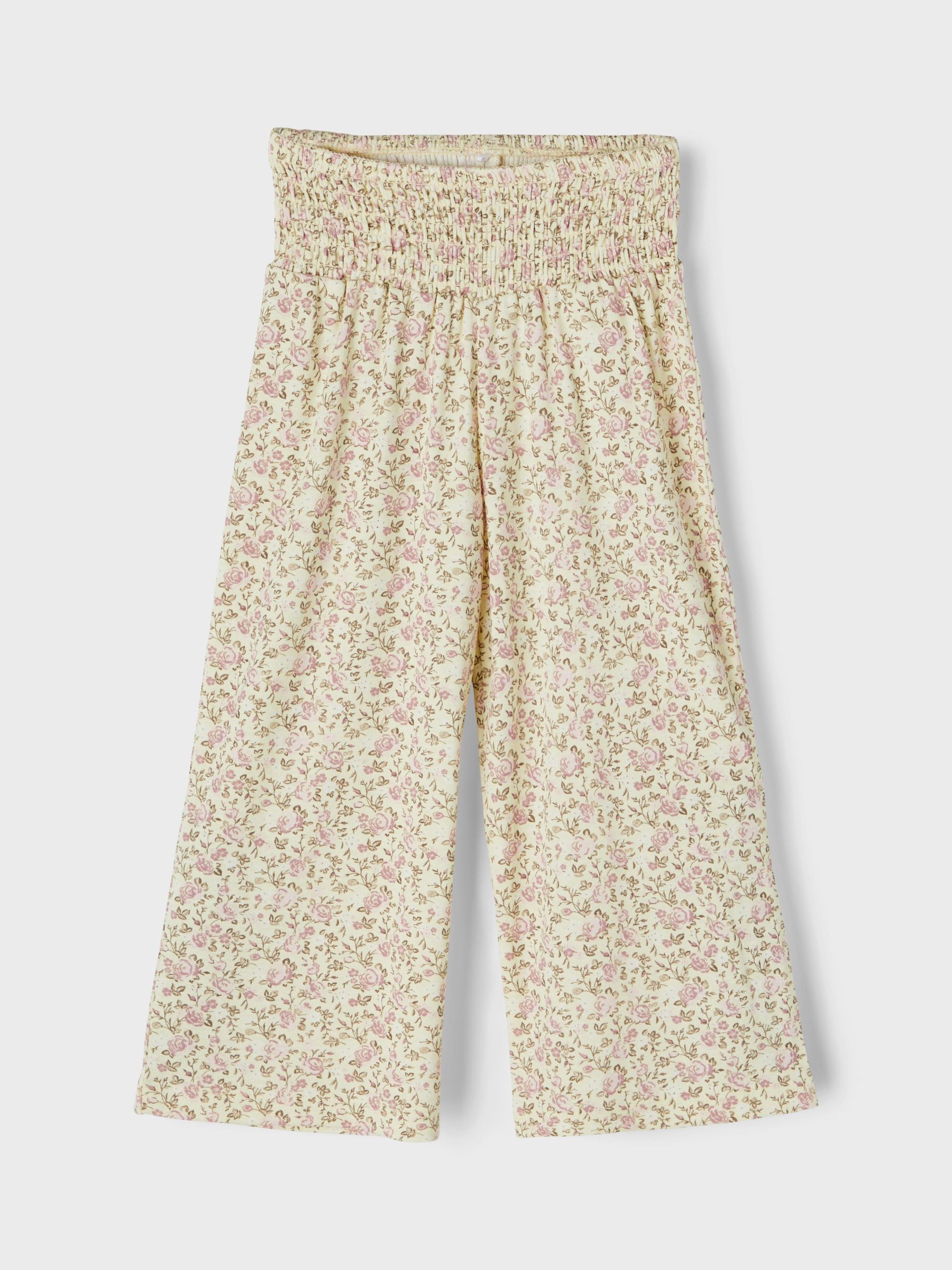 WIDE LEG TROUSERS (Yellow) from name it 