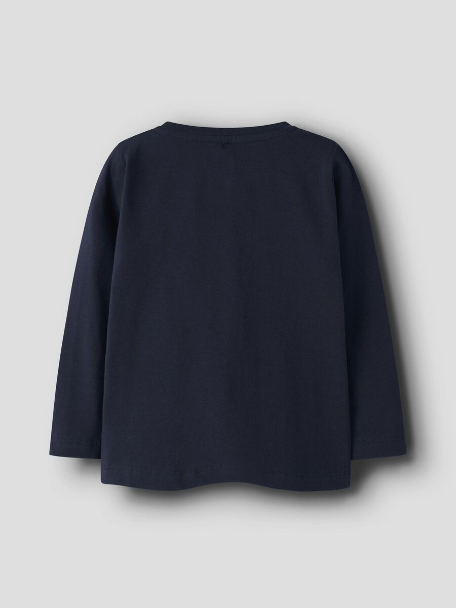 name it ORGANIC COTTON LONG SLEEVED TOP, Navy Blazer, highres - 13246225_NavyBlazer_002.jpg