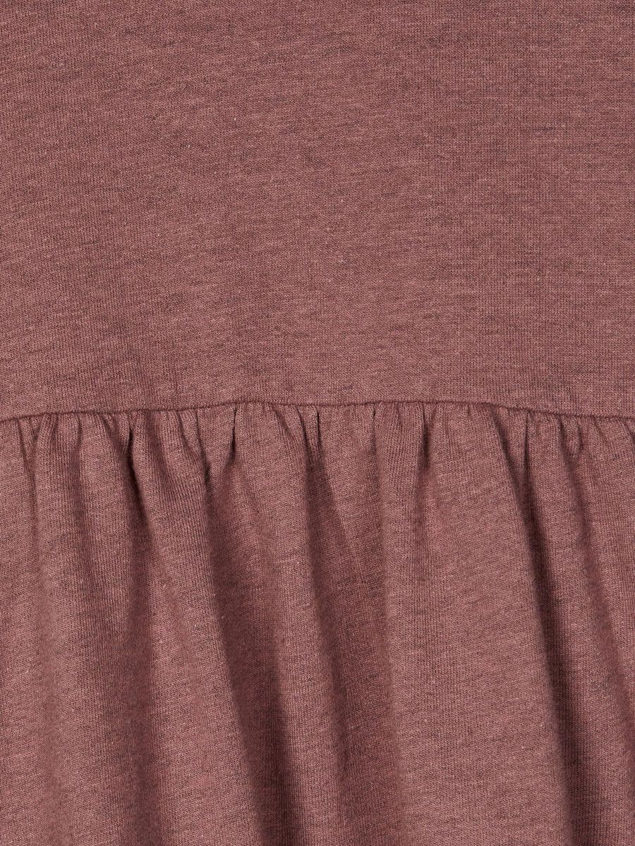 Carousel image 3 GELAAGDE SWEATSHIRT JURK, Marron