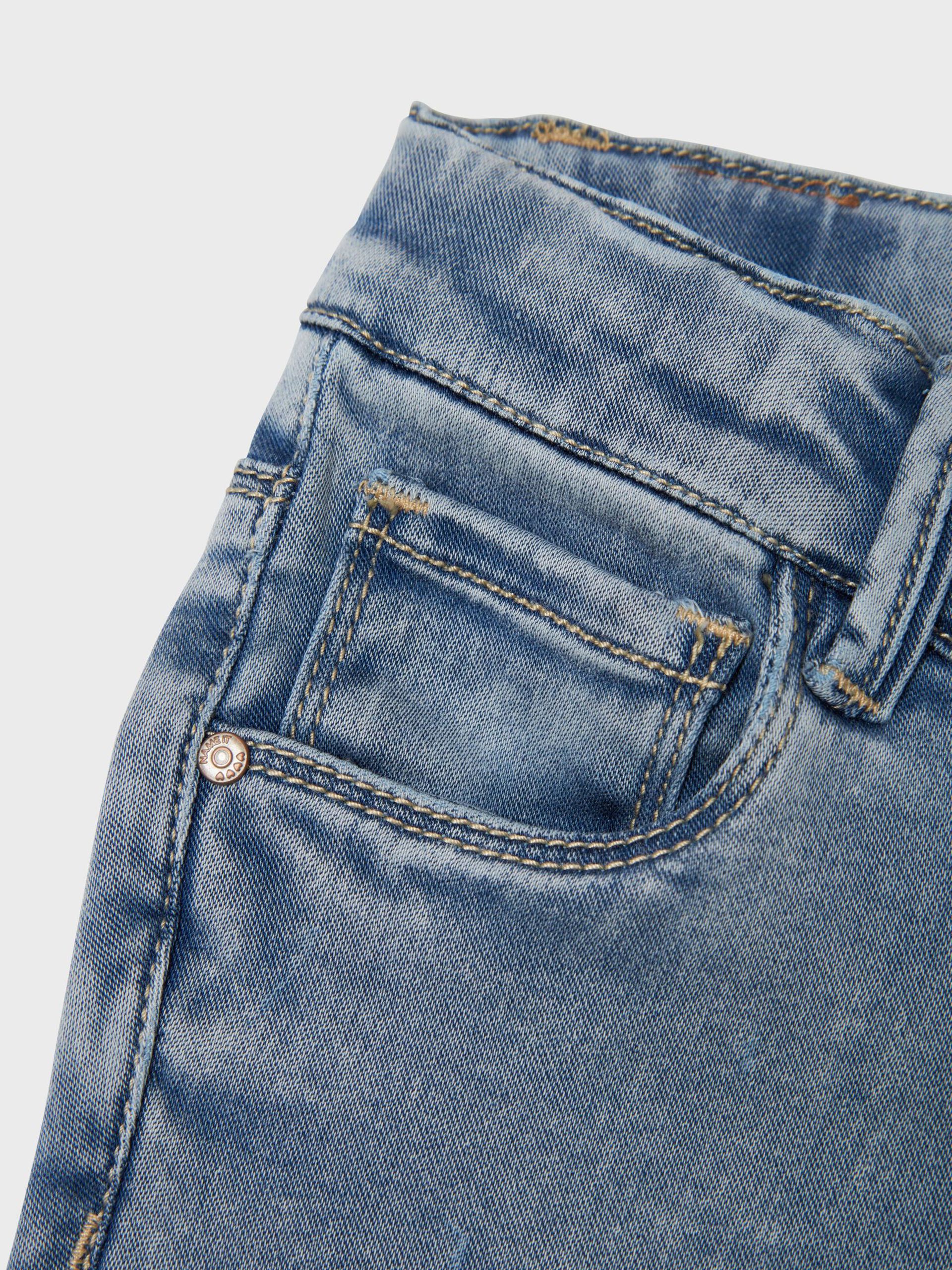 Carousel image - BOOTCUT JEANS, Light Blue Bleached Denim | 6