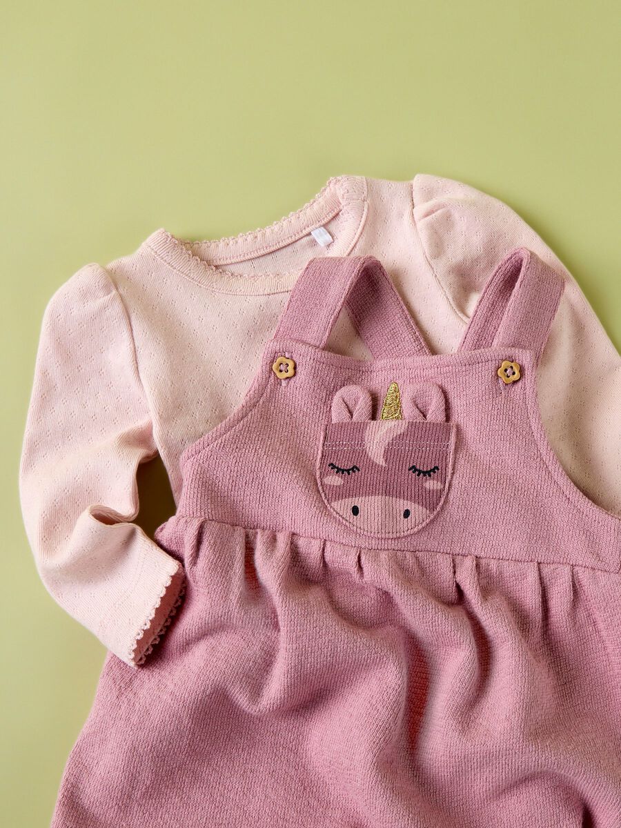 Product carousel image 2 ORGANIC COTTON OVERALLS, Lilas