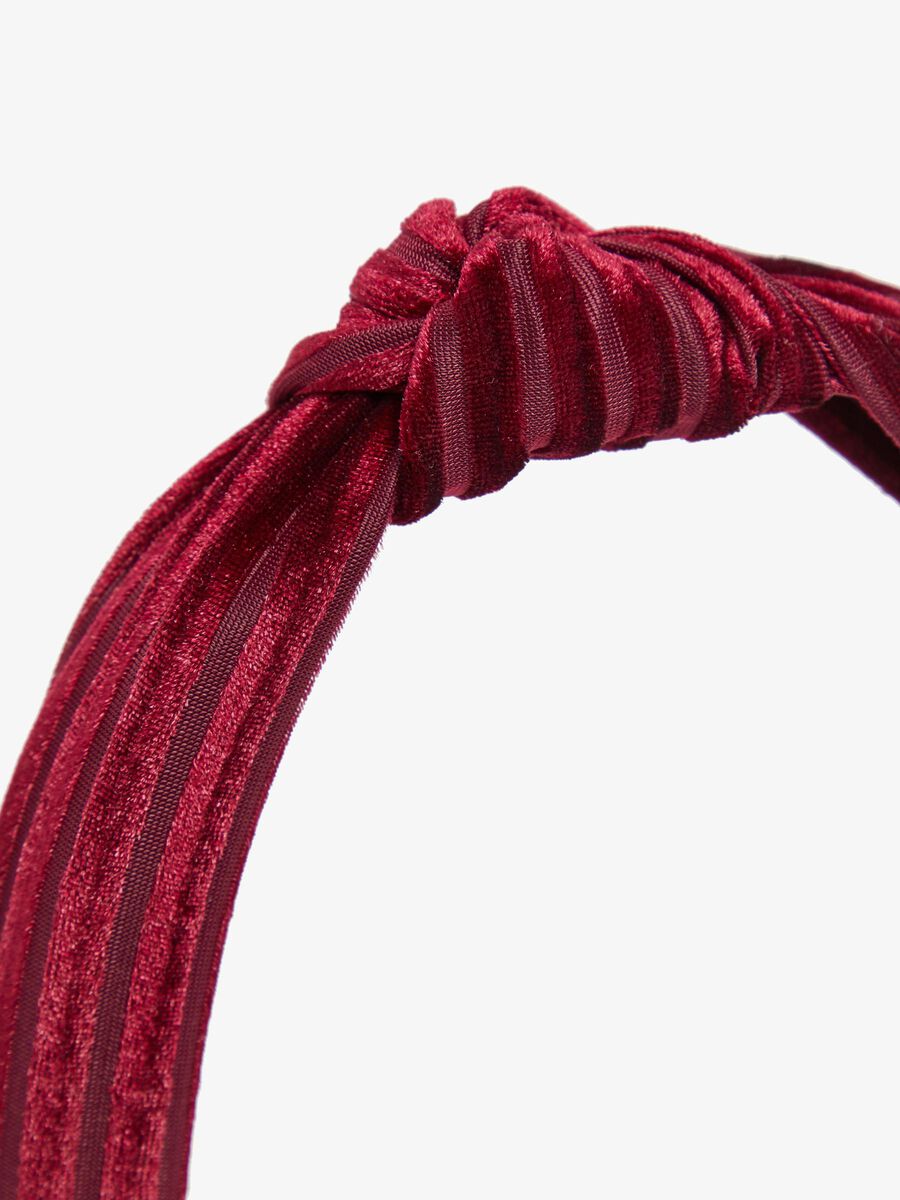 Name it PLISSE KNOT HAIRBAND, Cabernet, highres - 13174321_Cabernet_006.jpg