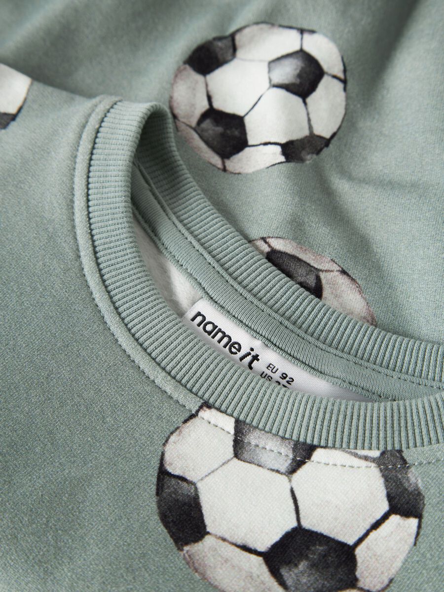 Carousel image 5 REGULAR FIT SWEATSHIRT, Green Milieu